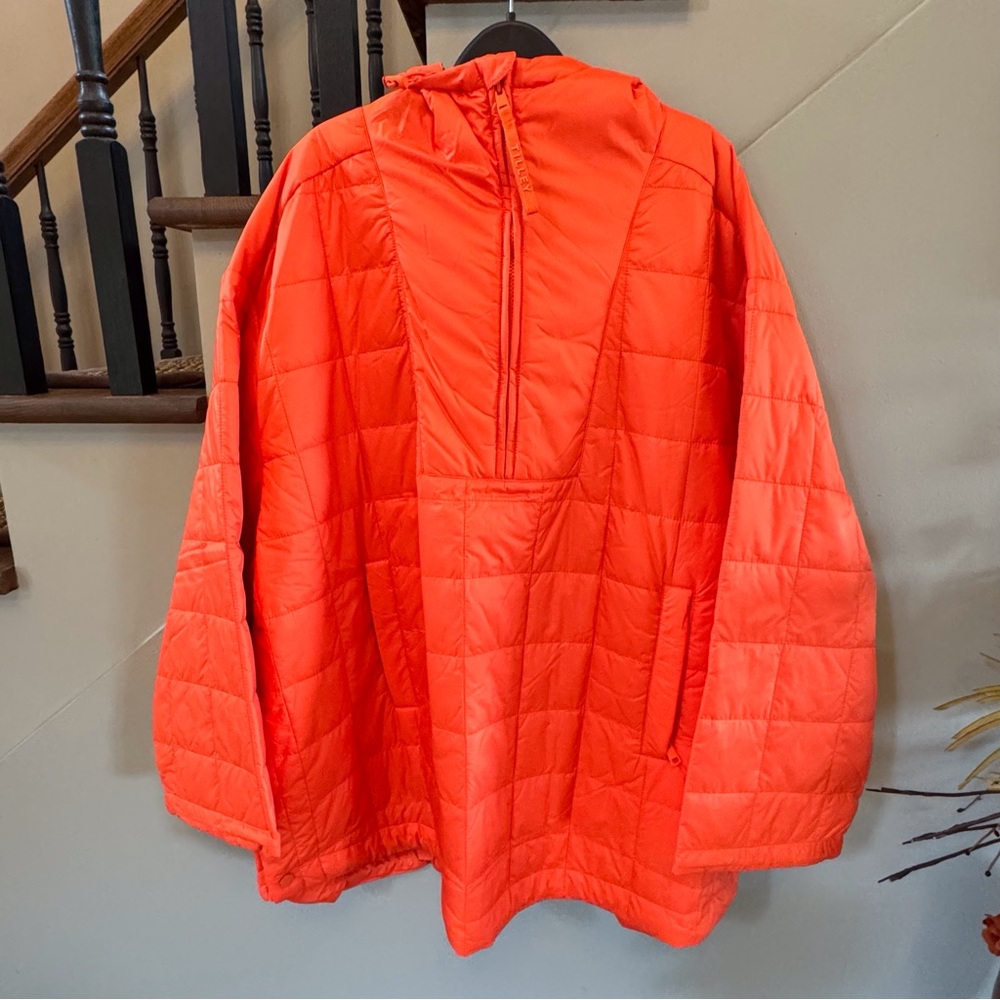 Bright Orange Quilted Jacket